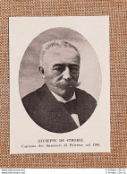 Giuseppe De Strobel Capitano Dei Finanzieri Di Palermo 1866 Guardia Di Finanza - Andere & Zonder Classificatie