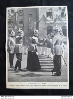 A Stettino In Polonia, La Regina Vittoria Di Svezia In Ispezione Stampa Del 1909 - Andere & Zonder Classificatie