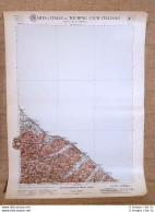 Grande Carta Geografica Del 1909 Pesaro Marche Touring Club Italiano - Mapas Geográficas