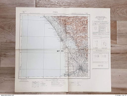 Carta Geografica O Mappa Pisa Istituto Geografico Militare Anno 1952 Cm 60 X 52 - Carte Geographique