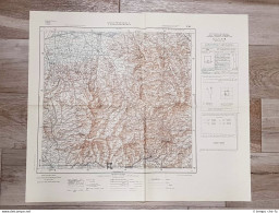 Carta Geografica Volterra Istituto Geografico Militare Anno 1953 Cm 60 X 52 - Carte Geographique