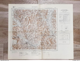 Carta Geografica Orvieto Istituto Geografico Militare Anno 1953 Cm 60,00 X 52,00 - Geographical Maps