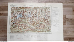 Carta Geografica Bobbiaco Istituto Geografico Militare Anno 1950 Cm 80 X 55  - Geographical Maps