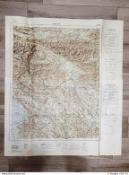 Carta Geografica Tarvisio I.G.M. Anno 1950 Cm 80,00 X 92,00 Enorme E Da Parete - Cartes Géographiques