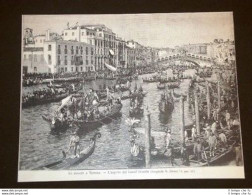 Le Regate Di Venezia Aspetto Del Canal Grande - Avant 1900