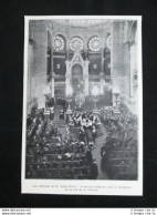 Funerale Di Zadock-Kahn: Sinagoga Via Della Vittoria A Parigi Stampa Del 1905 - Otros & Sin Clasificación