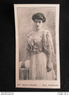 Marthe Brandès, (Josephine Brunscwig), Attrice Teatrale Stampa Del 1903 - Other & Unclassified