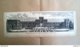 Castello Di Milano, Restauro Progettato Dall'architetto Colla Incisione Del 1882 - Avant 1900