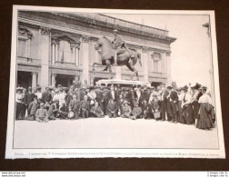 Roma Nel 1907 Membri Del 5° Congresso Internazionale Delle Scuole Domenicali - Autres & Non Classés