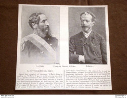 La Rivoluzione In Perù Nel 1895 Cacères E Piérola - Avant 1900