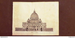 Basilica Di San Pietro Roma Acquaforte Del 1830 Costume Antico Giulio Ferrario - Avant 1900