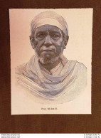 Ras Mikael Etiopia Stampa Nel 1896 - Voor 1900