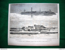 Ad Alessandria, Egitto, Nel 1882 Prima Del Bombardamento-Fortificazioni Del Faro - Ante 1900