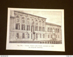 Rara Veduta Di Fine '800 Cesena Palazzo Delle Scuole - Other & Unclassified