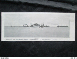 Varo Incrociatore Corazzato Jules Ferry A Cherbourg, In Francia Stampa Del 1903 - Otros & Sin Clasificación