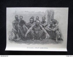 Gouné, Capo Yakoma - Ubangi-Sciari, Africa Centrale Incisione Del 1894 - Voor 1900