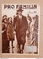 Copertina Pro Familia Del 1938 Eamon De Valera Presidente Stato Libero D'Irlanda - Altri & Non Classificati