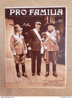 Copertina Pro Familia Del 1937 L'ex Combattente Carlo Delcroix In Inghilterra - Autres & Non Classés