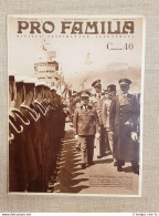 Copertina Pro Familia 1938 Vittorio Emanuele III Mussolini Hitler Cavour Napoli - Altri & Non Classificati