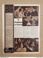 Film Presidente Si Diverte Lettera Anonima Vita Futura Illustrazione Cinema 1937 - Other & Unclassified