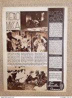 Film Pietro Micca Uomo Orecchio Mozzato Tigre Verde Illustrazione Cinema 1937 - Sonstige & Ohne Zuordnung