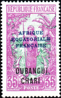 UBANGI-SHARI, COSTUMI LOCALI, 1924, NUOVI (MLH*) Mi:FR-OU 52, Scott:FR-OU 54, Yt:FR-OU 53 - Ungebraucht