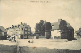 - Dpts Div.-ref-BN373- Eure - Thiberville - Place De La Pompe - Petit Plan Hôtel Doublet - Hôtels - - Otros & Sin Clasificación