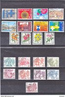 SUISSE 1977 Yvert 1021-1023 + 1024-1025 + 1030-1032 + 1033-1041 + 1042-1045 Oblitérés, Cote : 11,20 Euros - Used Stamps