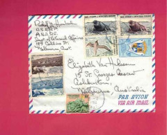 Lettre Par Avion De 1960 Pour L' Australie - Yt N° 3 à 7, 11, 12 Et 15 - Storia Postale