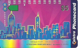 Australia: Telstra - International Phonecards World Exhibition Hongkong 1995 - Australië