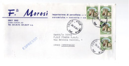 SS5004 - ITALIA 1981  CASTELLI : 250 Lire X 4 Su Espresso Commerciale Da Rho - 1981-90: Marcophilia