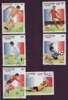 Asie - Cambodge - Football- 6 Timbres Différents - 7129 - Cambodja