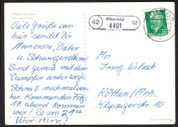 42 BITTERFELD 4401 1965 LANDPOSTSTEMPEL Blau 10Pf-Ulbricht > Köthen - Covers & Documents