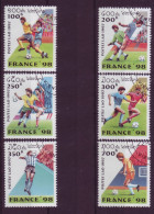 Asie - Laos  -France 98 - Coupe Du Monde De Football - 6 Timbres Différents - 7133 - Laos