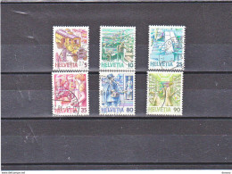 SUISSE 1986 TRANSPORT POSTAL Yvert 1250-1255, Michel 1321-1326 Oblitérés, Cote Yv 7 Euros - Used Stamps