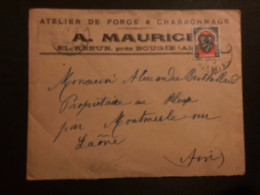 LETTRE A MAURICE ATELIER DE FORGE Pour La FRANCE TP 15F OBL.25-? 1949 EL-KSEUR CONSTANTINE - Covers & Documents