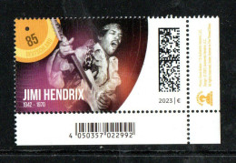 Bund 2023: Mi.-Nr. 3780 Ecke UR:   Jimi Hendrix     ** - Neufs