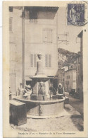 D 83  BARJOLS. FONTAINE DE LA PLACE MONTMARTRE CARTE ECRITE - Barjols