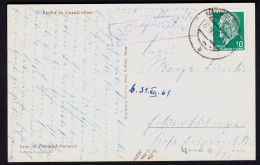 CASEKIRCHEN über NAUMBURG Saale = Molauer Land Sa A 1962 LANDPOSTSTEMPEL Blau 10Pf-Ulbricht Ansichtskarte > Eckertsberga - Storia Postale