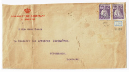 Portugal, 1927, # 286, Para Copenhague - Lettres & Documents