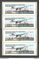 Lot Aviation : Vignette LISA Concorde 2019 ( 4 X Valeurs ) , Bloc Concorde-Picasso Et CP - Andere & Zonder Classificatie