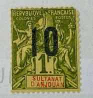 Anjouan 1912 YT N° 30 Neuf* 2nd Choix - Unused Stamps