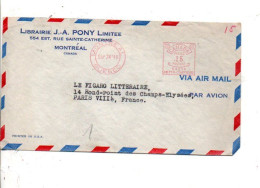 SCANADA EMA SUR LETTRE AVION PÖUR LA FRANCE - Cartas & Documentos