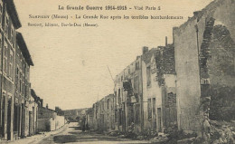 0-55467 01 01+13 - SAMPIGNY - LA GRANDE RUE APRES LES TERRIBLES BOMBARDEMENTS - Andere & Zonder Classificatie