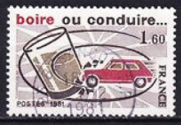 1981. France. Road Safety Campaign On The Theme "Drink Or Drive, Choose". Used. Mi. Nr. 2278 - Usati