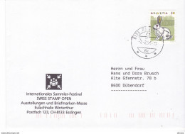 SUISSE 1996 EXPOSITION PHILATELIQUE  Winthertur, Cachet De Esslingen - Marcophilie