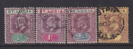 St. Lucia, Scott 43-47 (SG 58-61), Used - St.Lucia (...-1978)