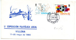 Carta Con Matasellos Commemorativo  Villena De 1980 - Storia Postale