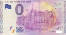 Vends Billet Souvenir Touristique 0€ Chateau Royal D'Amboise 2015-1 UEABO - Other & Unclassified