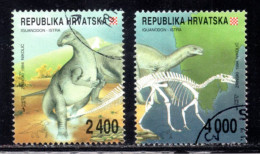 Croatia 1994, Used, Michel 268 - 269, Dinosaur, Fauna - Croacia